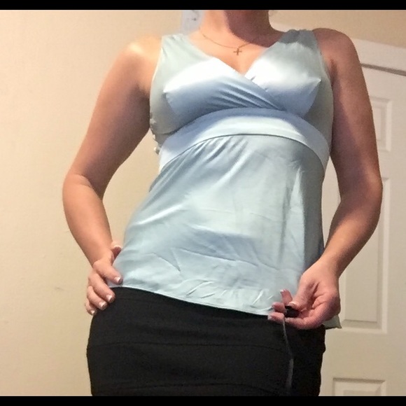 Sleeveless silk blouse