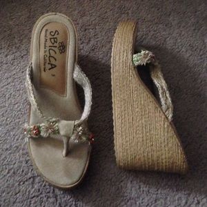 SBICCA summer wedges size 5