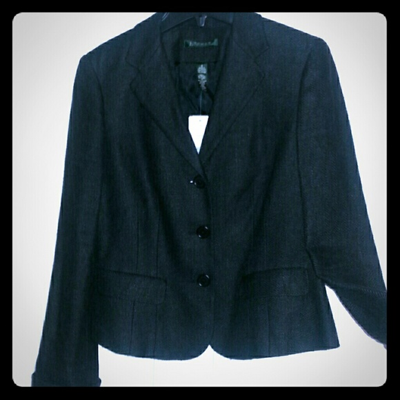 NWT Ralph Lauren linen + silk herringbone jacket