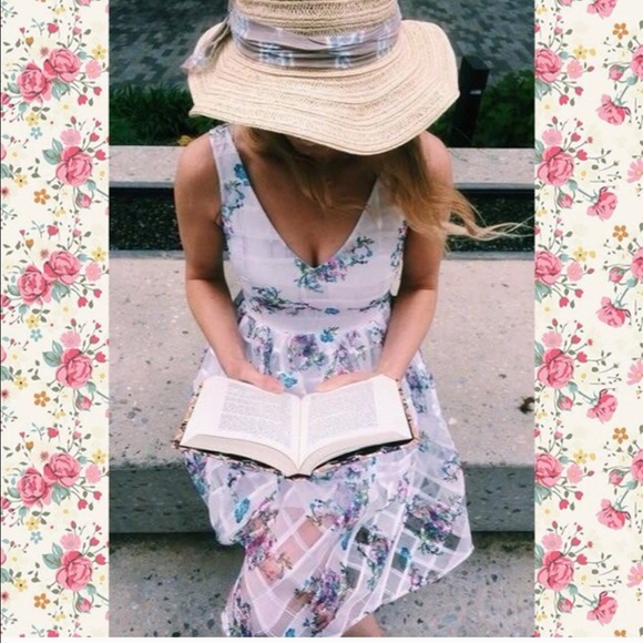 NWT floral lattice dress