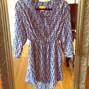Anthropologie Maeve Dress, Bright Blue, XS