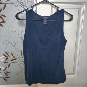 Jones New York Signature Navy Sleeveless top