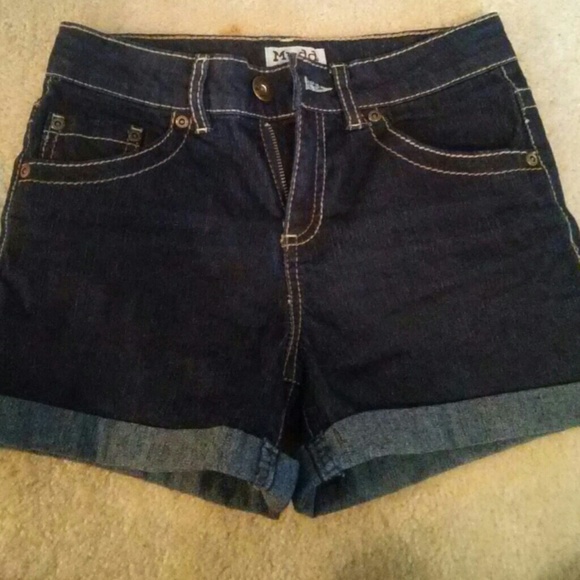 Dark blue jean shorts