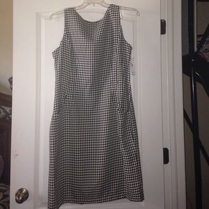 Houndstooth print dress