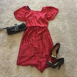 Like New BCBG Generation Hi Lo Silk Dress