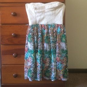 Strapless sundress