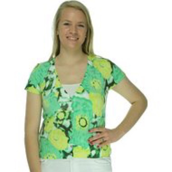 INC Short Sleeve Sequence Sweater Top - Picture 2 of 4