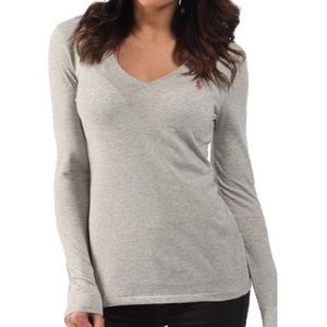 Ralph Lauren Grey V-Neck Tee