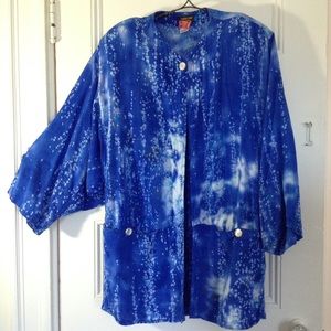 ✨VINTAGE✨Boho festival batik jacket 80s/90s 💲⬇️‼️