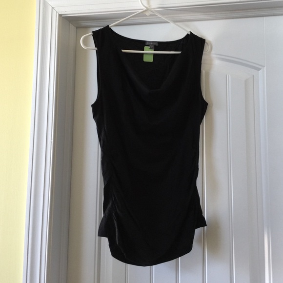 Lilla P Tops - Basic black cowl neck sleeveless shirt