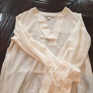 DVF light linen blouse