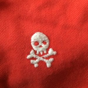 Toddler boy skull shorts