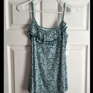 Loft Tank Top w/ Ruffle
