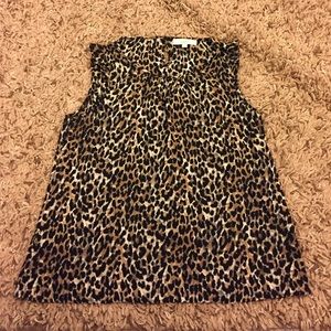 animal print blouse!