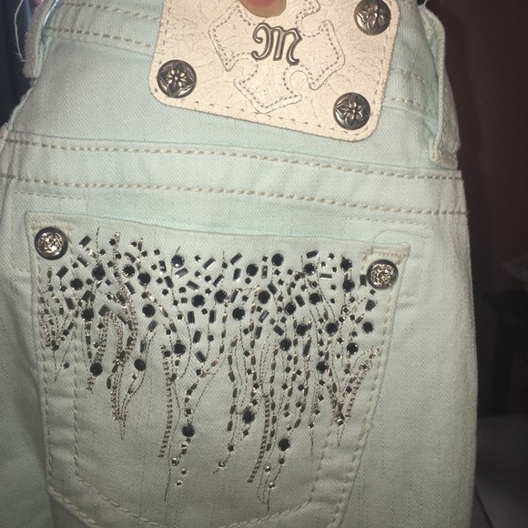 BABY BLUE MISS ME SKINNY JEANS