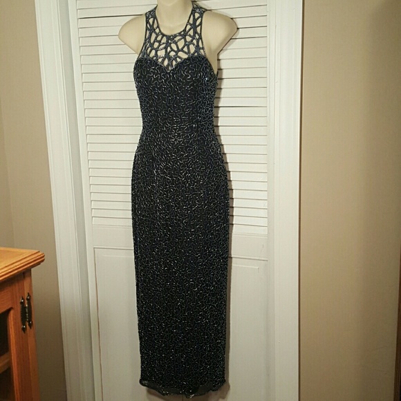 Beaded Scala Prom Dress