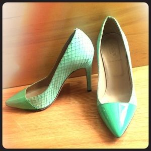 J. Crew Collection Sasha Snakeskin Pumps