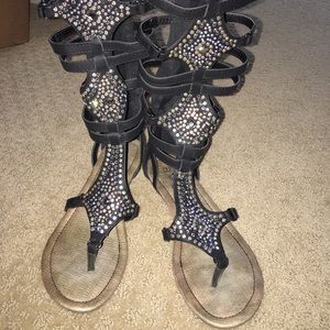 Gladiator Jeweled Sandals