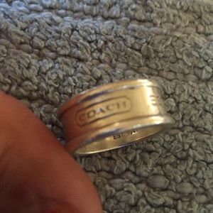 Size 8 sterling silver Coach ring