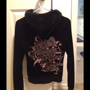 Juicy Couture black studded track jacket💋👑