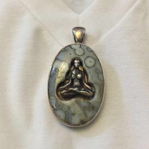 Silver and blue Charm