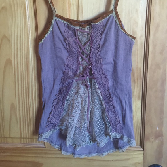 Lace-up tank top