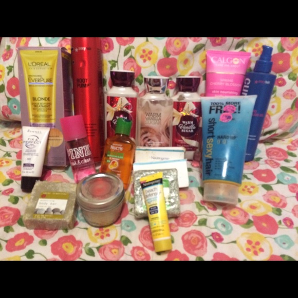 Bundle hair body lotions creams soaps new sampled