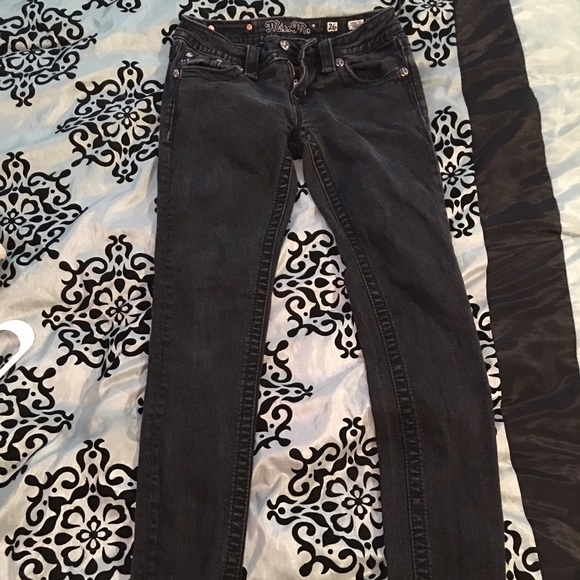 Black Miss me's with cute detail on back pockets