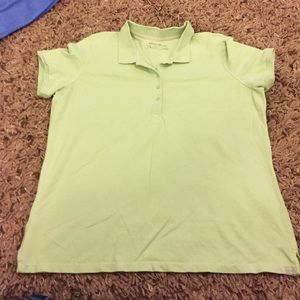 green polo shirt