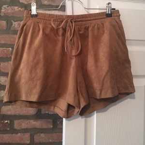 Suede shorts