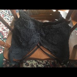 Black Lace halter top
