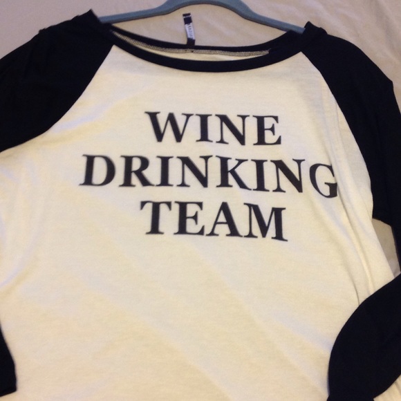 Wine drinking team shirt