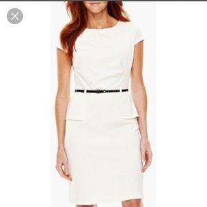 Liz Claiborne belted peplum dress!