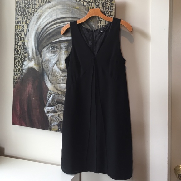 Vintage Sisley dress small, black, lined 1997-98