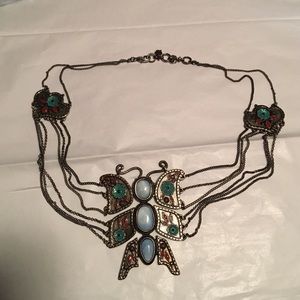 Lucky Brand Butterfly Necklace 19"