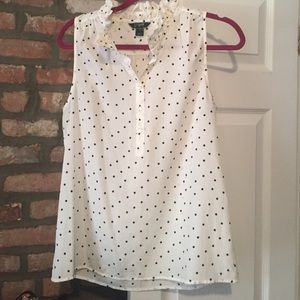 Ruffle neckline Jcrew tank