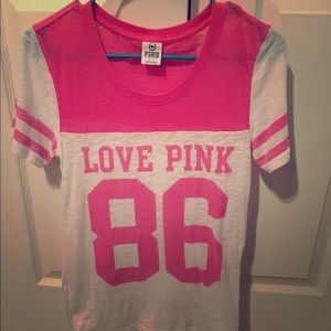 Victoria Secret Pink collect sheer shirt.