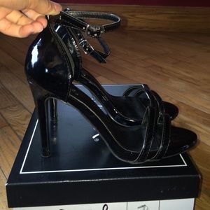 Black Strappy Heels