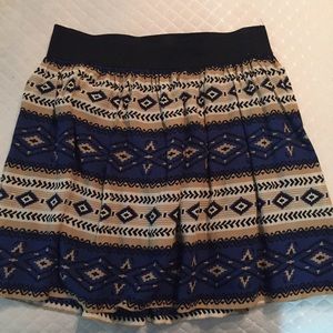 Forever 21 western geometric print skirt