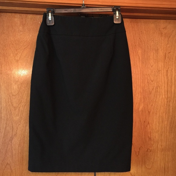 Black Stretch Pencil Skirt