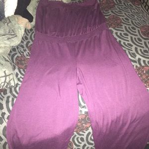 eggplant jumpsuit