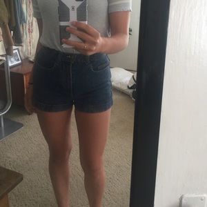 High waisted American apparel shorts