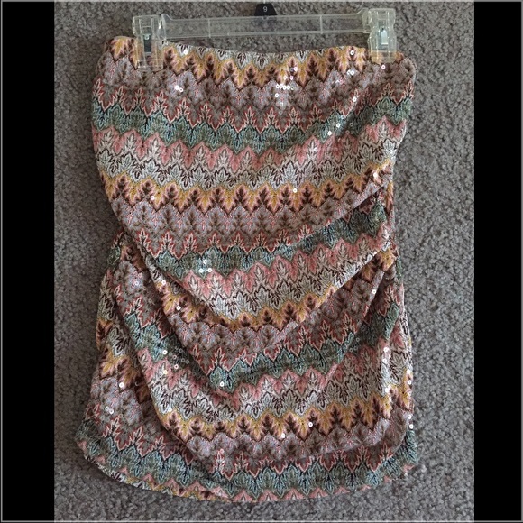 Strapless shirt from express