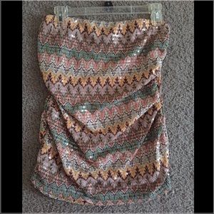 Strapless shirt from express