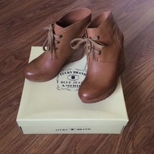 Lucky Brand Wedge Booties!