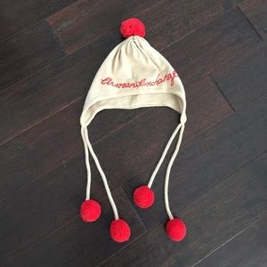 A/X winter hat with pompoms
