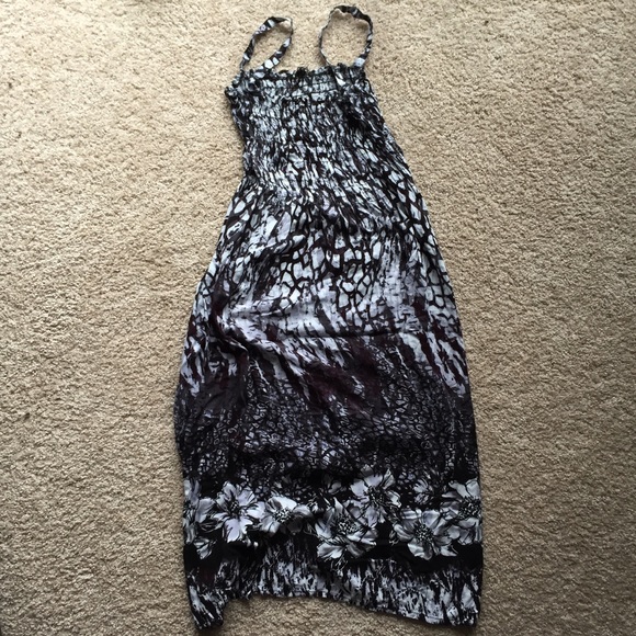 FINAL PRICE Floral purple and black sundress