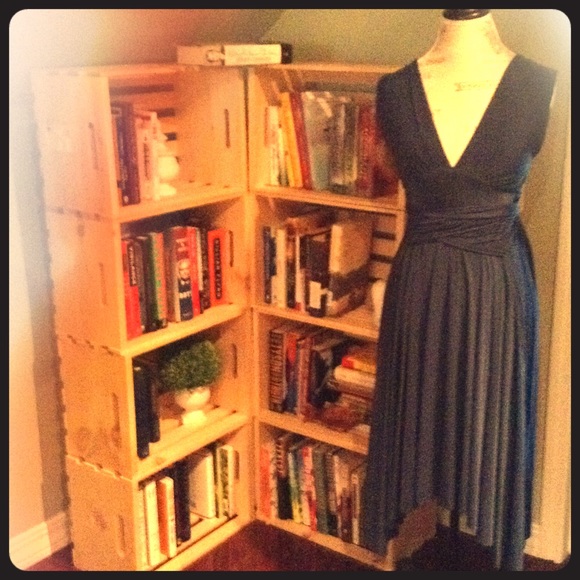 Teal blue wrap dress