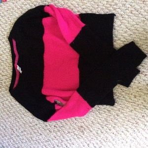 Color block cropped sweater