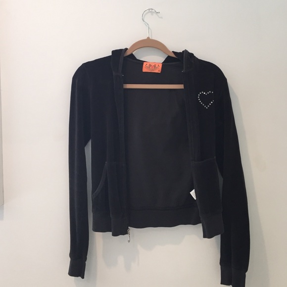 Black "Track" Zip-Up Jacket